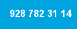 928 782 31 14 928 782 31 14